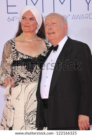 Downton Abbey creator Julian Fellowes at the 64th Primetime Emmy Awards at the Nokia Theatre LA Live. September 23, 2012  Los Angeles, CA Picture: Paul Smith