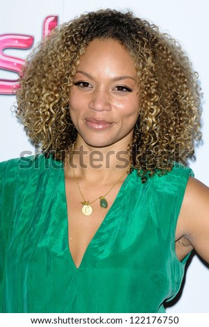 Angela Griffin arriving for the Women in Film and Tv Awards 2012 at the Park Lane Hilton, London. 07/12/2012 Picture by: Steve Vas