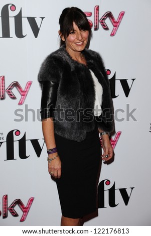 Davina McCall for the Women in Film and Tv Awards 2012 at the Park Lane Hilton, London. 07/12/2012 Picture by: Steve Vas