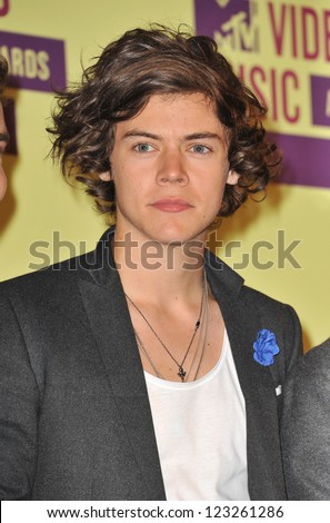 Harry Styles of One Direction at the 2012 MTV Video Music Awards at the Staples Center Los Angeles September 6 2012 Los Angeles CA Picture Paul Smith Harry Styles of One Direction at the 2012 MTV Video Music Awards at the Staples Center Los Angeles September 6 2012 Los Angeles CA Picture Paul Smith