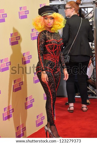 Nicky Minaj at the 2012 MTV Video Music Awards at Staples Center, Los Angeles. September 6, 2012  Los Angeles, CA Picture: Paul Smith