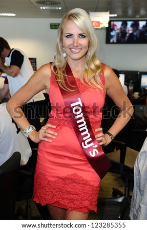 Nancy Sorrell on the trading floor of BGC as part of the BGC Charity Day 2012, Canary Wharf, London. 11/09/2012
