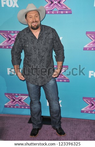 Tate Stevens at the press conference for the season finale of Fox's 