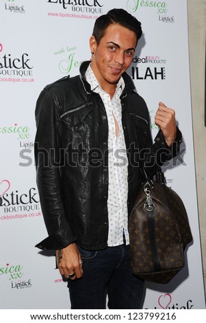 Bobby Norris arrives for the Lipstick Boutique & Jessica Wright clothing launch, Sanctum Soho Hotel, London. 21/08/2012 Picture by: Steve Vas