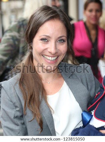 Anna Marie-Wayne arriving for the Celebrity & Press Performance of Nickelodeon\'s Dora the Explorer at the Apollo Theatre, London. 29/08/2012 Picture by: Henry Harris