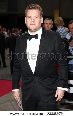 James Corden arriving for the 2012 GQ Men Of The Year Awards, Royal Opera House, London. 05/09/2012 Picture by: Alexandra Glen