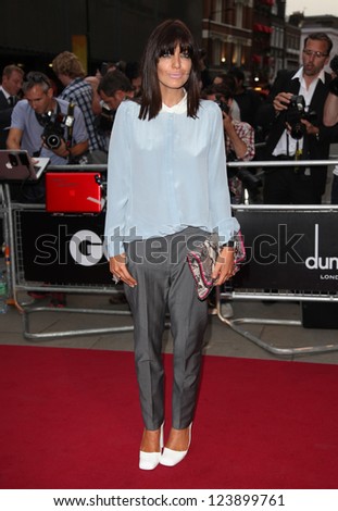 Claudia Winkleman arriving for the 2012 GQ Men Of The Year Awards, Royal Opera House, London. 05/09/2012 Picture by: Alexandra Glen