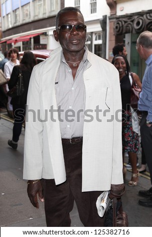Rudolph Walker arriving for the launch night of \'Julius Caesar\' at the Noel Coward Theatre, London. 15/08/2012 Picture by: Alexandra Glen