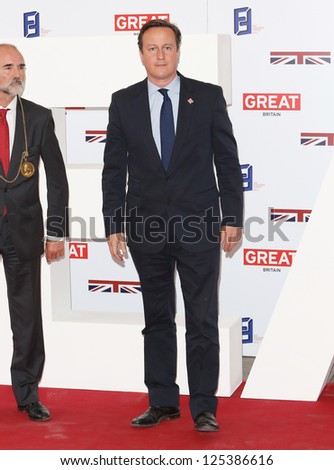 David Cameron at the The UK\'s Creative Industries Reception supported by the Foundation Forum at the Royal Academy of Arts - Arrivals London. 30/07/2012 Picture by: Henry Harris
