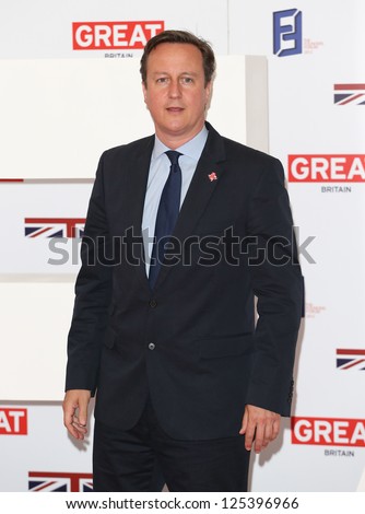 David Cameron at the The UK\'s Creative Industries Reception supported by the Foundation Forum at the Royal Academy of Arts - Arrivals London. 30/07/2012 Picture by: Henry Harris