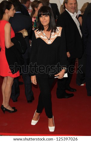 Claudia Winkleman at the The UK\'s Creative Industries Reception supported by the Foundation Forum at the Royal Academy of Arts - Arrivals London. 30/07/2012 Picture by: Henry Harris