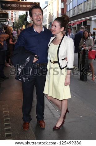 Nick Moran and  arriving for the launch night of 'Julius Caesar' at the Noel Coward Theatre, London. 15/08/2012 Picture by: Alexandra Glen