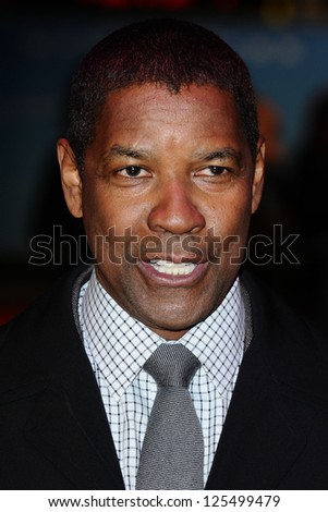 Denzel Washington arriving for the UK premiere of 'Flight' at Empire Leicester Square, London. 17/01/2013 Picture by: Steve Vas