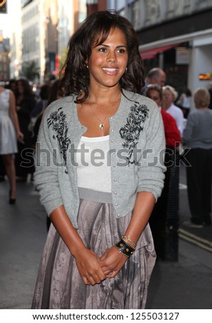 Lenora Crichlow arriving for the launch night of \'Julius Caesar\' at the Noel Coward Theatre, London. 15/08/2012 Picture by: Alexandra Glen