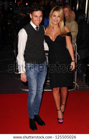 Joey Essex and Sam Faiers arriving for the UK premiere of \'Flight\' at Empire Leicester Square, London. 17/01/2013 Picture by: Steve Vas