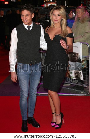 Jeoy Essex and Sam Faiers arriving for the UK premiere of \'Flight\' at Empire Leicester Square, London. 17/01/2013 Picture by: Alexandra Glen