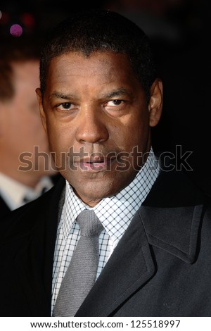 Denzel Washington arriving for the UK premiere of \'Flight\' at Empire Leicester Square, London. 17/01/2013 Picture by: Steve Vas
