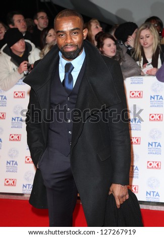 Wil Johnson arriving for the National Television Awards 2013, at the O2 Arena, London. 23/01/2013 Picture by: Alexandra Glen