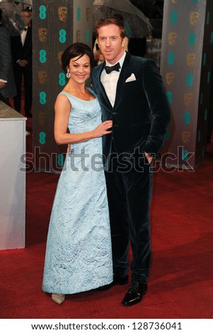 Helen McRory and Damien Lewis arriving for the EE BAFTA Film Awards 2013 at the Royal Opera House, Covent Garden, London. 10/02/2013 Picture by: Steve Vas