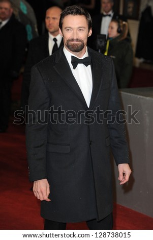 Hugh Jackman arriving for the EE BAFTA Film Awards 2013 at the Royal Opera House, Covent Garden, London. 10/02/2013 Picture by: Steve Vas