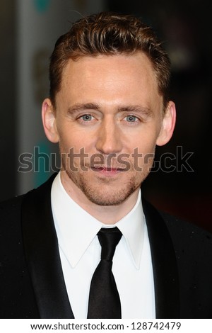 Tom Hiddlestone arriving for the EE BAFTA Film Awards 2013 at the Royal Opera House, Covent Garden, London. 10/02/2013 Picture by: Steve Vas