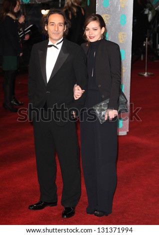 Alexandre Desplat arriving for the 2013 British Academy Film Awards, at the Royal Opera House, London. 10/02/2013 Picture by: Alexandra Glen