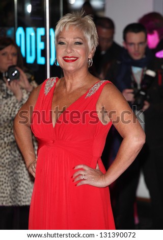 Denise Welch arriving at the UK premiere of Run For Your Wife, at the Odeon Leicester Square, London. 05/02/2013 Picture by: Alexandra Glen