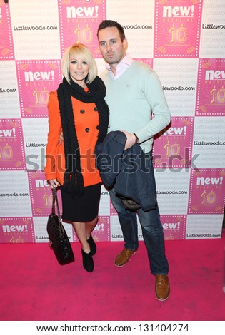 Liz McClarnon and boyfriend arriving for the New! Magazine - 10th birthday party held at Gilgamesh, London. 05/03/2013 Picture by: Henry Harris