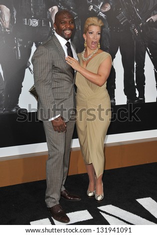 Terry Crews & wife at the Los Angeles premiere of his movie \