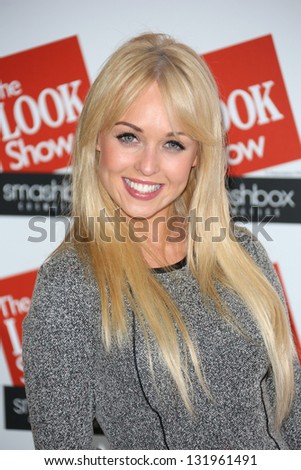 Jorgie Porter at The Look fashion show in association with Smashbox cosmetics held at the Royal Courts of Justice, London. 06/10/2012 Picture by: Henry Harris