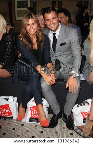 Zoe Hardman and Mark Wright at The Look fashion show in association with Smashbox cosmetics held at the Royal Courts of Justice, London. 06/10/2012 Picture by: Henry Harris