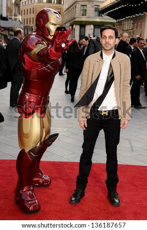 Dynamo arriving for the Iron Man 3 Premiere, Odeon Leicester Square, London. 18/04/2013 Picture by: Steve Vas