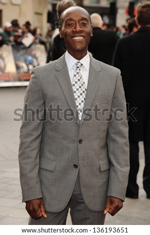 Don Cheadle arriving for the Iron Man 3 Premiere, Odeon Leicester Square, London. 18/04/2013 Picture by: Steve Vas
