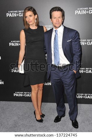 Mark Wahlberg & wife Rhea Durham at the Los Angeles premiere of his movie \