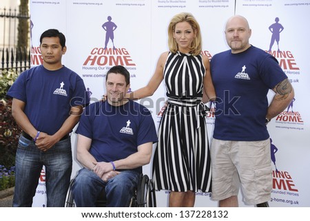 Sarah Harding is announced as the new face of the Coming Home charity for wounded service personnel in London. 23/04/2013