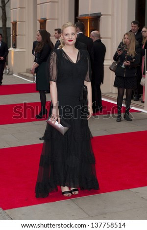 Romola Garai arriving for the Laurence Olivier Awards 2013 at the Royal Opera House, Covent Garden, London. 28/04/2013