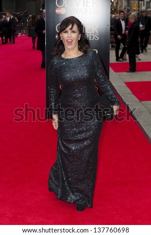 Arlene Phillips arriving for the Laurence Olivier Awards 2013 at the Royal Opera House, Covent Garden, London. 28/04/2013