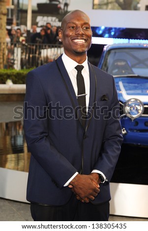 Tyrese Gibson arriving for the \'Fast And Furious 6\' Premiere, at Empire Leicester Square, London. 07/05/2013