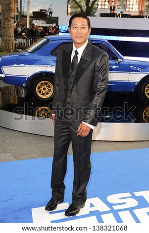 Sung Kang arriving for the \'Fast And Furious 6\' Premiere, at Empire Leicester Square, London. 07/05/2013