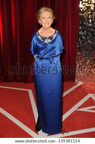 Mary Berry arriving for the British Soap Awards 2013, at Media City, Manchester. 18/05/2013