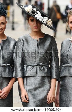 Amber Le Bon launches the outfits Ascot\'s Dress Code Assistants, London.  22/05/2013