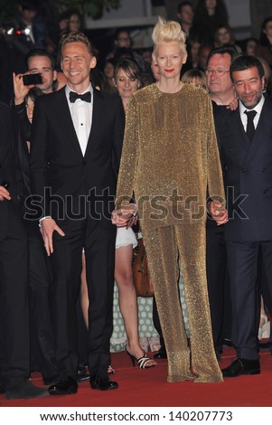 Tom Hiddleston & Tilda Swinton at gala premiere at the 66th Festival de Cannes for their movie \