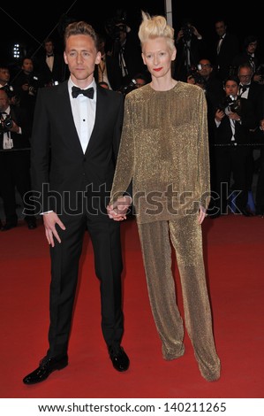 Tom Hiddleston & Tilda Swinton at gala premiere at the 66th Festival de Cannes for their movie \