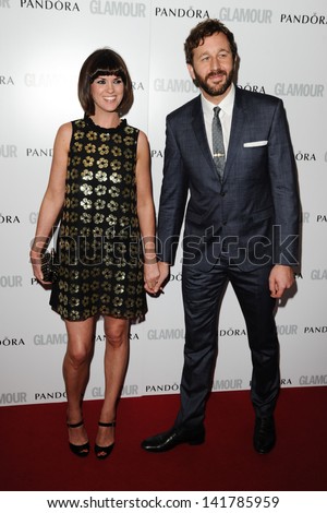 Dawn Porter and Chris O\'Dowd arriving for the 2013 Glamour Women of The Year Awards, Berkeley Square, London. 04/06/2013