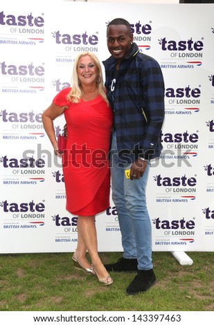 Vanessa Feltz and Ben Ofoedu at The Taste of London 2013 held in Regents Park London. 19/06/2013