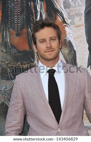 Armie Hammer at the world premiere of his new movie \