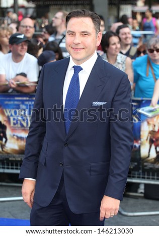 David Walliams arriving for The World's End World Premiere, at Empire Leicester Square, London. 10/07/2013