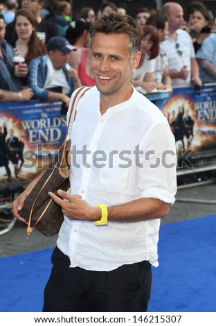 Richard Bacon arriving for The World\'s End World Premiere, at Empire Leicester Square, London. 10/07/2013