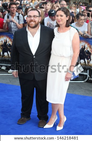 Nick Frost and wife Christina arriving for The World\'s End World Premiere, at Empire Leicester Square, London. 10/07/2013