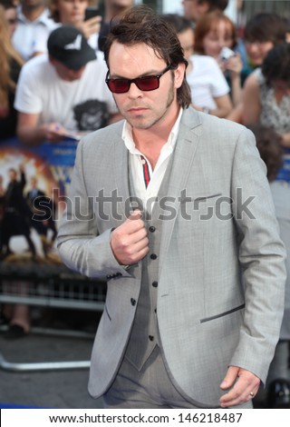 Gaz Coombes arriving for The World\'s End World Premiere, at Empire Leicester Square, London. 10/07/2013
